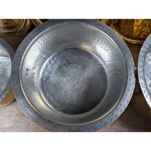 P-TAL Brass Patila Set Of 3 (1L, 3L ,5L) W/ Lids & Tin Coated Pure Brass - Picture 7 of 16